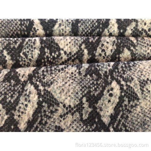 BRUSH PRINT KNIT FABRIC